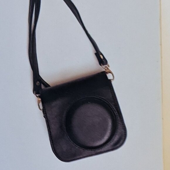 NWT Heidi Swapp Instax Mini Camera Cozy Black Leather Photograph Summer Fujifilm - Picture 4 of 6